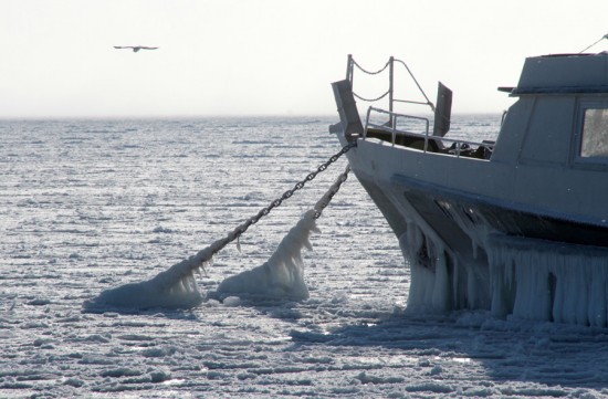 Черное море замерзло!